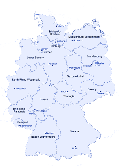 Alemania Mapa de la Moda